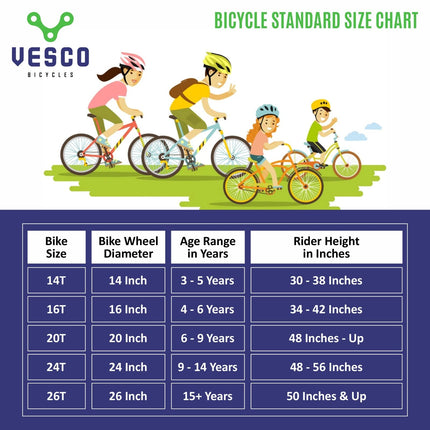 VESCO Kick Pro 16T Kids Cycle with Side Wheels | Rigid Suspension | 11 Inches Frame | Ideal for 4 to 6 Years Boys & Girls Kids Bike (Green) 