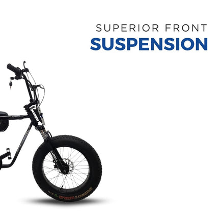 VIGOREBIKE X Fat Tyre 20 x 400 Inches Lithium Ion E-Moto Bike 60 KM Range 48V Battery 