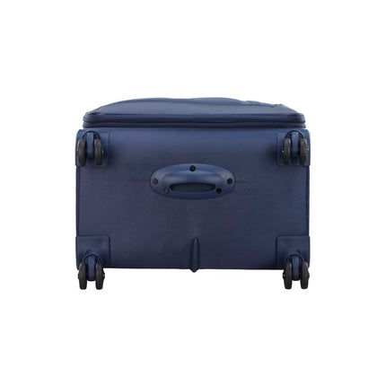 VIP Unicorn Nxt 8W Str 80 Cm | Check-in Polyester Soft Sided 8 Wheels Spinner Trolleys (Blue, Large) 