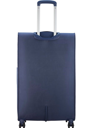 VIP Unicorn Nxt 8W Str 80 Cm | Check-in Polyester Soft Sided 8 Wheels Spinner Trolleys (Blue, Large) 