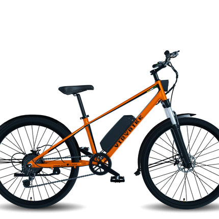VIR BIKE V2 Unisex 29" Aluminium Alloy Electric Cycle, 13Ah Removable Battery, LCD Display, 7-Speed, 250W BLDC Motor (McLa Orange) (McLa Orange, 29, 10, Amp Hours) 
