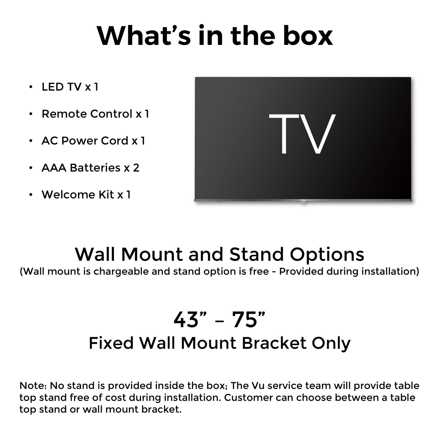 VU 164cm (65 inches) GloQLED Series 4K QLED Smart Google TV 65GLOQLED25 