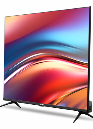 VW 101 cm (40 inches) Playwall Frameless Series Full HD Android Smart LED TV VW40F1 (Black) 