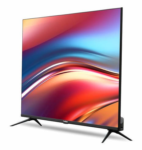 VW 101 cm (40 inches) Playwall Frameless Series Full HD Android Smart LED TV VW40F1 (Black) 