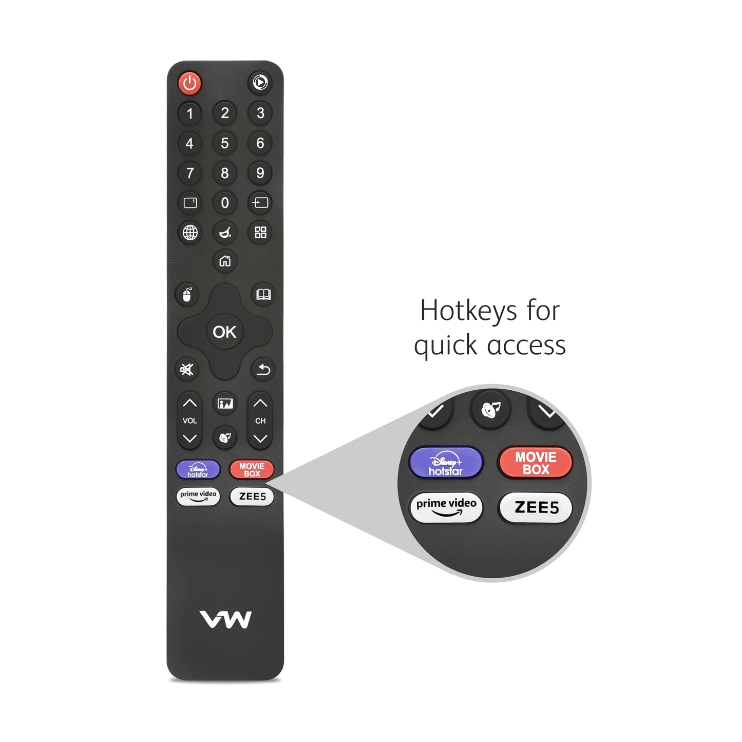 VW 101 cm (40 inches) Playwall Frameless Series Full HD Android Smart LED TV VW40F1 (Black) 