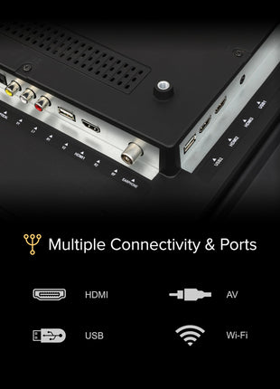 VW 101 cm (40 inches) Playwall Frameless Series Full HD Android Smart LED TV VW40F1 (Black) 