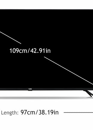 VW 109 cm (43 inches) Linux Frameless Series Full HD Smart LED TV VW43C3 
