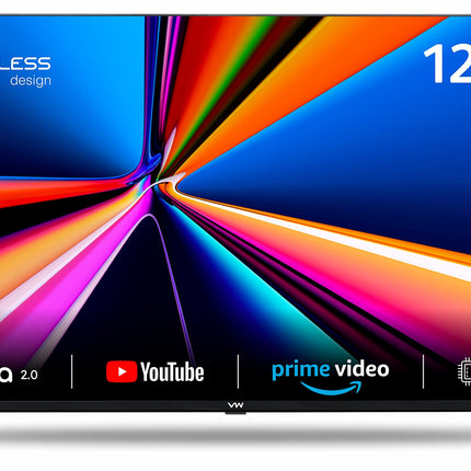 VW 109 cm (43 inches) Linux Series Frameless Full HD Smart LED TV VW43S1 (Black) 