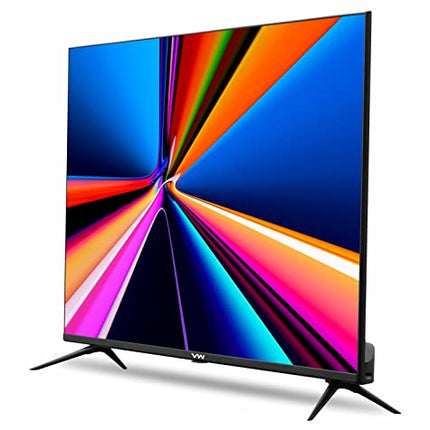 VW 109 cm (43 inches) Linux Series Frameless Full HD Smart LED TV VW43S1 (Black) 