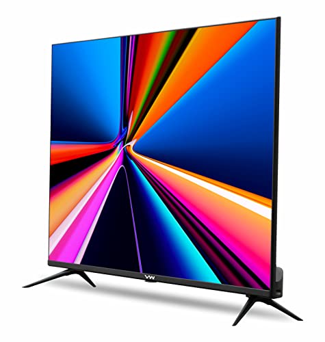 VW 109 cm (43 inches) Linux Series Frameless Full HD Smart LED TV VW43S1 (Black) 