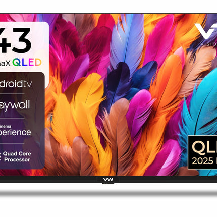 VW 109 cm (43 inches) OptimaX Series Full HD Smart QLED Android TV VW43AQ1 