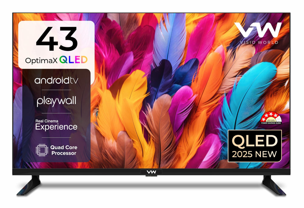 VW 109 cm (43 inches) OptimaX Series Full HD Smart QLED Android TV VW43AQ1 price under 20000