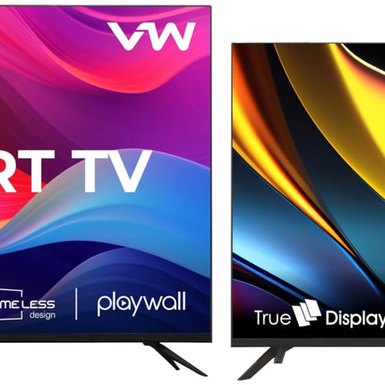 VW 109 cm (43 inches) Playwall Frameless Series Full HD Android Smart LED TV VW43F1 (Black) 80 cm (32 inches) Frameless Series HD Ready LED TV VW32A (Black) 