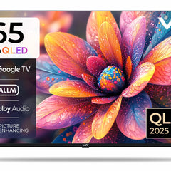 VW 165 cm (65 inches) Pro Series 4K Ultra HD Smart QLED Google TV VW65GQ1 (Black) 