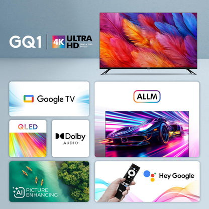 VW 190 cm (75 inches) GQ1 Pro Series 4K Ultra HD Smart QLED Google TV VW75GQ1 