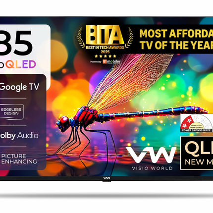 VW 215 cm (85 inches) Pro Series 4K Ultra HD Smart QLED Google TV VW85GQ1 