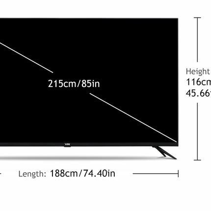 VW 215 cm (85 inches) Pro Series 4K Ultra HD Smart QLED Google TV VW85GQ1 