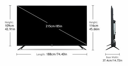 VW 215 cm (85 inches) Pro Series 4K Ultra HD Smart QLED Google TV VW85GQ1 