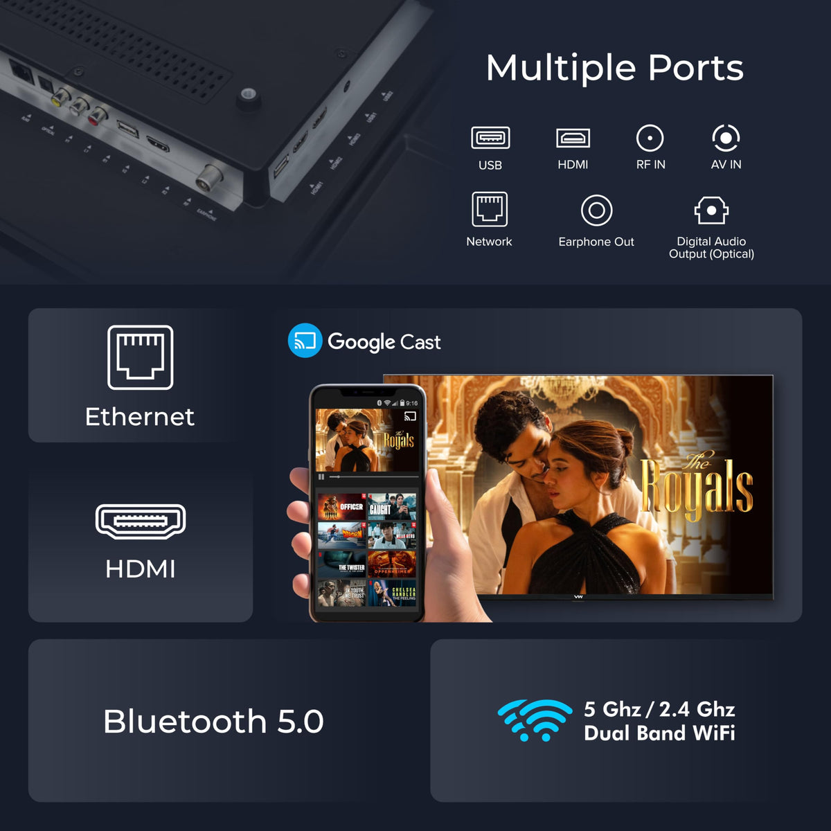 VW 215 cm (85 inches) Pro Series 4K Ultra HD Smart QLED Google TV VW85GQ1 