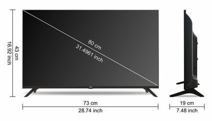 VW 80 cm (32 inches) Frameless Series HD Ready LED TV VW32A (Black) 