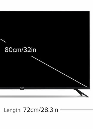 VW 80 cm (32 inches) Linux Frameless Series HD Ready Smart LED TV VW32C3 