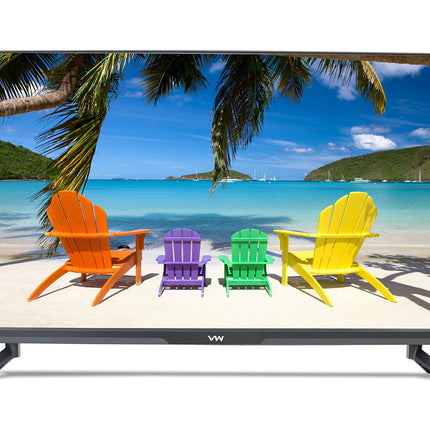 VW 80 cm (32 inches) Playwall Frameless Series HD Ready Android Smart LED TV VW3251 (Black) 