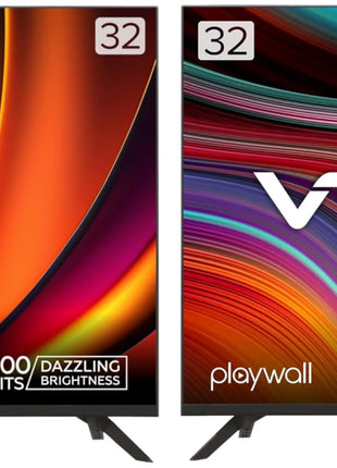 VW 80 cm (32 inches) Playwall Frameless Series HD Ready Android Smart LED TV VW3251 (Black) 80 cm (32 inches) Frameless Series HD Ready LED TV VW32A (Black) 