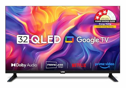 VW 80 cm (32 inches) Pro Series HD Ready Smart QLED Google TV VW32GQ1 (Black) 