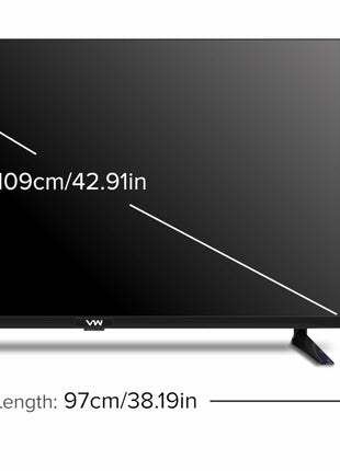VW OptimaX 43 Inch Full HD Smart QLED Android TV VW43AQ1 