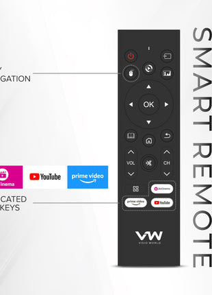 VW OptimaX 43 Inch Full HD Smart QLED Android TV VW43AQ1 