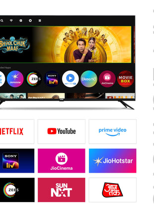VW OptimaX 43 Inch Full HD Smart QLED Android TV VW43AQ1 