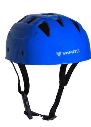 Vamos Cycling and Skating Sports Helmet for Kids Boys and Girls of Age 6-15 Years with Adjustable Straps (Matte Blue) 