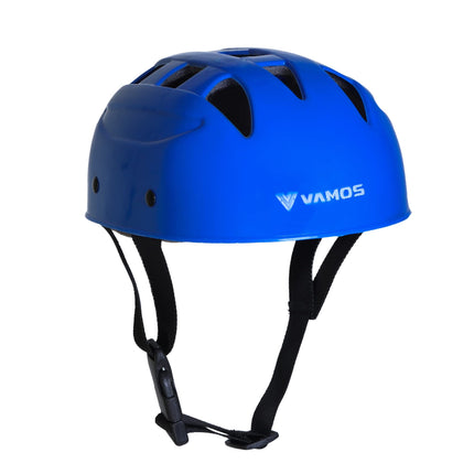 Vamos Cycling and Skating Sports Helmet for Kids Boys and Girls of Age 6-15 Years with Adjustable Straps (Matte Blue) 
