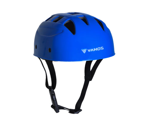 Vamos Cycling and Skating Sports Helmet for Kids Boys and Girls of Age 6-15 Years with Adjustable Straps (Matte Blue) 