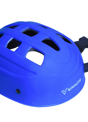 Vamos Cycling and Skating Sports Helmet for Kids Boys and Girls of Age 6-15 Years with Adjustable Straps (Matte Blue) 