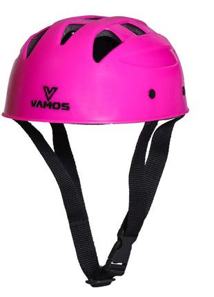 Vamos Cycling and Skating Sports Helmet for Kids Boys and Girls of Age 6-15 Years with Adjustable Straps (Matte Pink) 