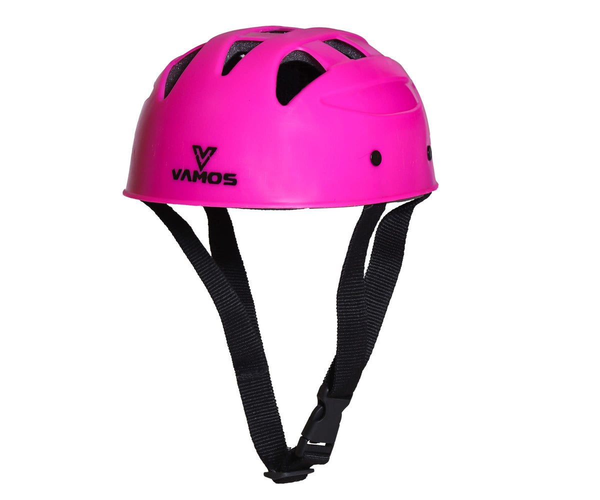 Vamos Cycling and Skating Sports Helmet for Kids Boys and Girls of Age 6-15 Years with Adjustable Straps (Matte Pink) 