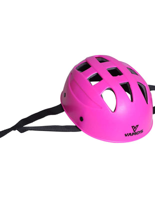Vamos Cycling and Skating Sports Helmet for Kids Boys and Girls of Age 6-15 Years with Adjustable Straps (Matte Pink) 