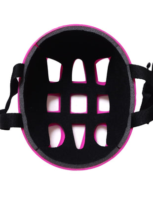 Vamos Cycling and Skating Sports Helmet for Kids Boys and Girls of Age 6-15 Years with Adjustable Straps (Matte Pink) 