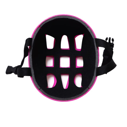 Vamos Cycling and Skating Sports Helmet for Kids Boys and Girls of Age 6-15 Years with Adjustable Straps (Matte Pink) 