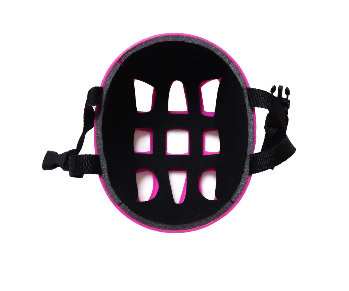 Vamos Cycling and Skating Sports Helmet for Kids Boys and Girls of Age 6-15 Years with Adjustable Straps (Matte Pink) 
