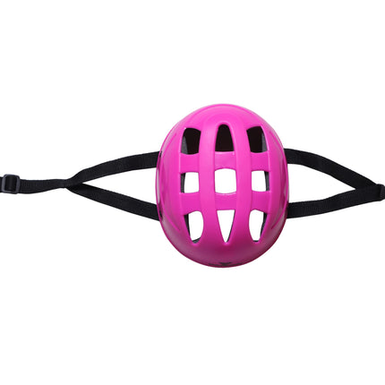 Vamos Cycling and Skating Sports Helmet for Kids Boys and Girls of Age 6-15 Years with Adjustable Straps (Matte Pink) 