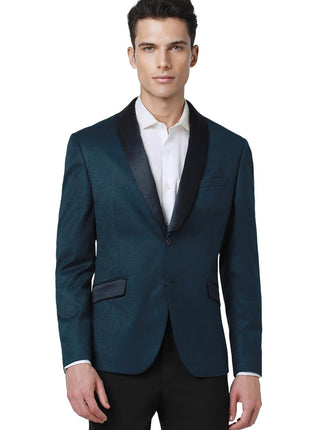 Van Heusen Men's Blazer (VDBZESKF802021_Blue 