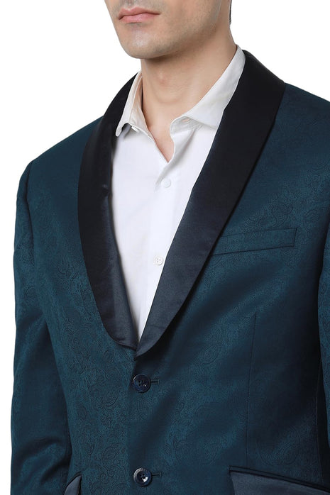 Van Heusen Men's Blazer (VDBZESKF802021_Blue 