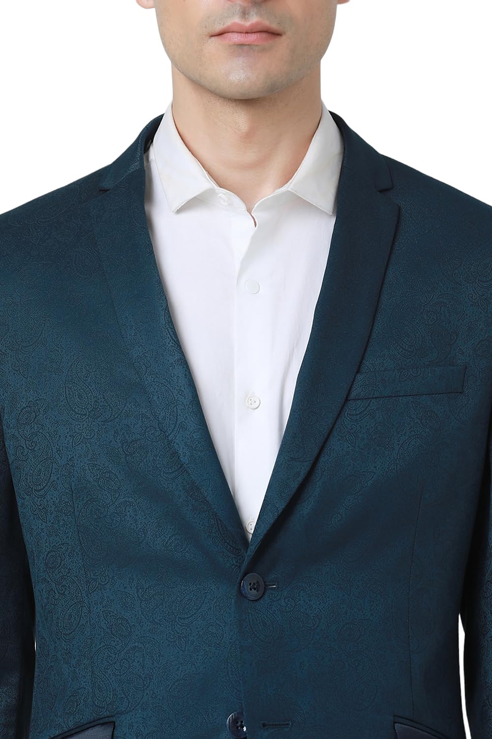 Van Heusen Men's Blazer (VDBZESKF802021_Blue 