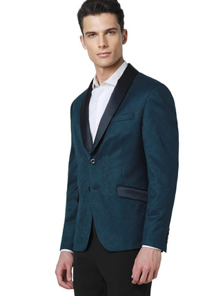 Van Heusen Men's Blazer (VDBZESKF802021_Blue 