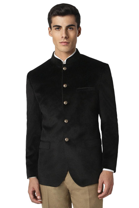Van Heusen Men's Blazer (VDBZESLFS28026_Black 