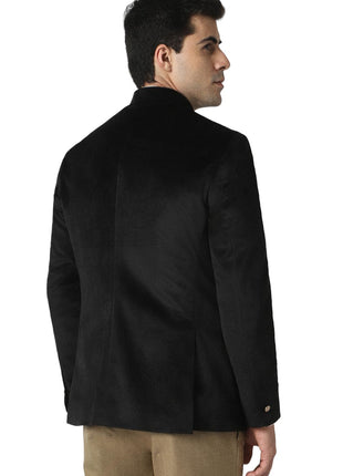 Van Heusen Men's Blazer (VDBZESLFS28026_Black 