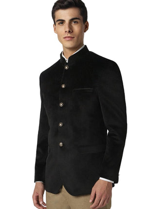 Van Heusen Men's Blazer (VDBZESLFS28026_Black 