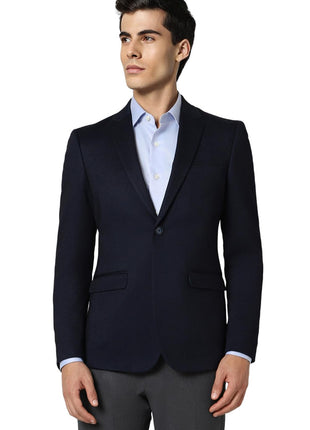 Van Heusen Men's Blazer (VHBZVKULBA11559_Navy_38 